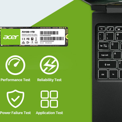 Ổ cứng SSD Acer FA100 M2 NVMe PCIe Gen3 128GB - 2TB - Hàng chính hãng