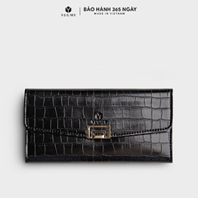 Ví Yuumy ( Thời trang nữ dáng dài phối khóa trang trí - Ví da Verein YV93 )