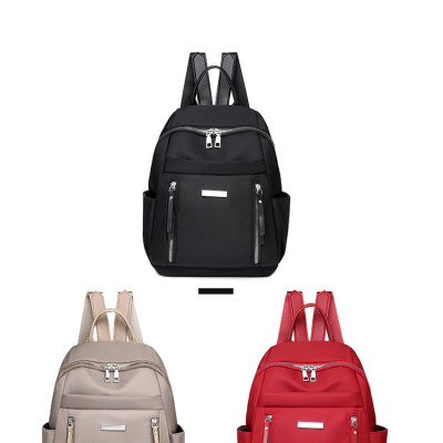 Balo Nữ Cao Cấp, Balo Hàn Quốc Dây Kéo Đôi Cho Nữ Vải Oxford Chống Thấm, Ngăn Chứa Rộng Rãi