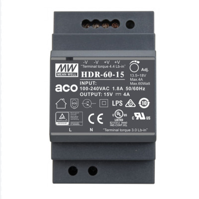 Nguồn Meanwell HDR-60-15 Hàng nhập khẩu