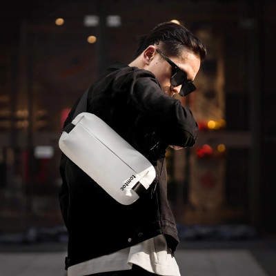 Túi Đeo Chéo TOMTOC Lightweight Codura Sling Bag H02-A04W01 White - Hàng Chính Hãng
