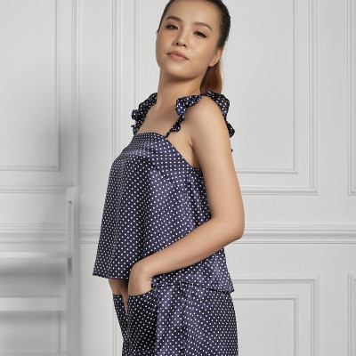 Đồ Bộ Nữ Mặc Nhà Pijama Đùi 2 Dây Maxivic, La Mộc - MM112125