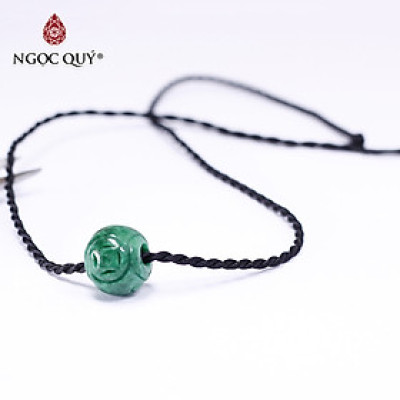Mặt dây chuyền lu thống hoa văn đá cẩm thạch 12.5x15.3mm - Ngọc Quý Gemstones