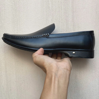 Giày Lười Nam Da Bò, Đế Cao Su 3cm, Mã Shoes-GL93