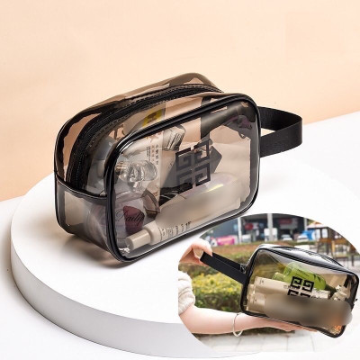 Bộ 3 túi trong suốt đựng đồ, mỹ phẩm , túi du lịch chống thấm nước có tay xách , đi chơi , du lịch tiện lợi