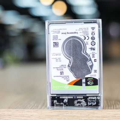 Hộp Đựng Ổ Cứng Di Động HDD Box 2.5 ORICO 2139U3 USB3.0/2.5 Nhựa Trong Suốt - Hàng Chính Hãng