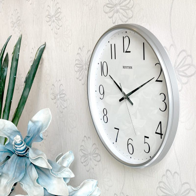 Đồng hồ treo tường Rhythm Japan CMG817NR19 Kt 32.0 x 4.8cm, 760g Vỏ nhựa