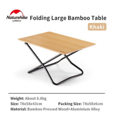 Bàn gỗ tre Vintage size to NatureHike NH22JU012