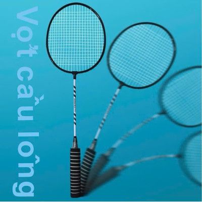 Bộ 2 Vợt Cầu Lông Tay Cầm Đệm Mút Tặng Kèm 03 Quả Cầu Hàng Chính Hãng - Đàn Hồi Tốt, Siêu Cứng, Siêu Bền - HÀNG CHÍNH HÃNG MINIIN