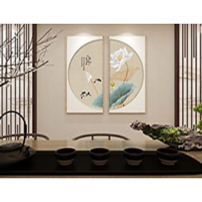 Bộ 2 Tranh Tráng Gương Họa Tiết cổ Điển-Tranh Treo Tường 