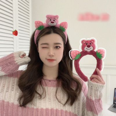 Set 2 cài tóc tai thỏ , gấu dâu phong cách Hàn Quốc phụ kiện tóc xinh xắn