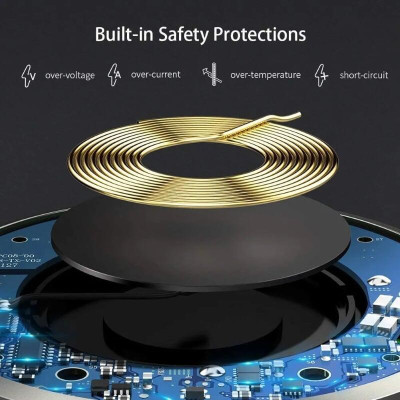 Ugreen UG50517CD176TK 10W sạc nhanh chuẩn QI không dây màu đen có phủ lớp chống trượt - HÀNG CHÍNH HÃNG