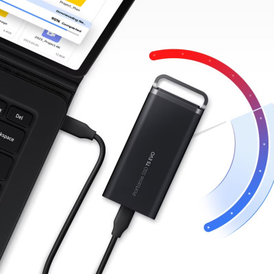 Ổ cứng di động SSD Samsung T9 Tốc độ đọc/ghi 2,000 MB/s 1,950 MB/s USB 3.2 Gen 2x2 - 1 Đổi 1 Hàng chính hãng