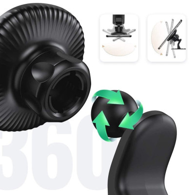 Ugreen UG80785LP292TK giá hít từ tính màu đen dùng để cố định điện thoai trên xe hơi - HÀNG CHÍNH HÃNG