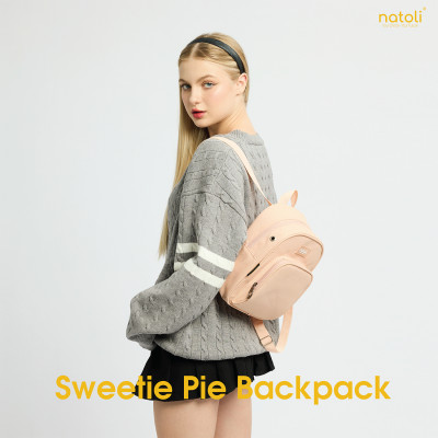 Balo thời trang mini chính hãng NATOLI BST Sweetie Pie Backpack chất vải canvas  basic cao cấp 