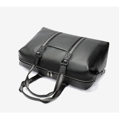 Túi trống du lịch BHM4028 có ngăn để laptop đến 17.3inch, chuẩn da bò thật