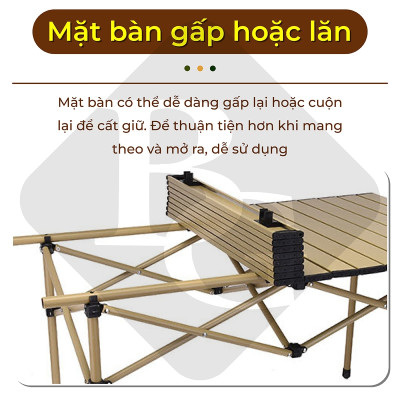 Bàn cắm trại gấp TSD Size:53,95,120cm ,đa năng,dễ mang theo, dã ngoại,có thể gập lại