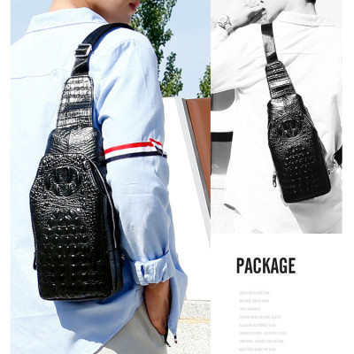 Túi đeo chéo nam da cá sấu cao cấp BEE GEE – DCN9042	