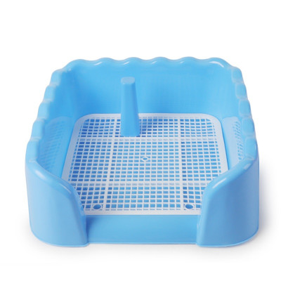 Khay vệ sinh dạng bức tường cho chó đực và cái, bằng nhựa cao cấp, có lưới MÀU NGẤU NHIÊN+ Tặng 3 tấm tã lót chuồng, sàn xe