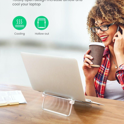 Ugreen UG80348LP230TK 20g 25x19cm màu bạc giá để kèm tản nhiệt cho laptop và macbook - HÀNG CHÍNH HÃNG