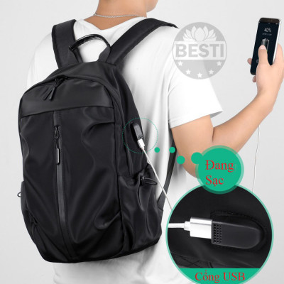 Balo nam, nữ thời trang đa năng - Balo Laptop - Macbook 15.6 inch chất liệu cao cấp chống thấm Besti - Hàng Chính Hãng