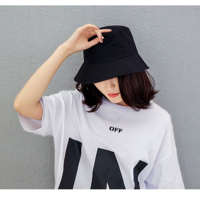 Mũ bucket tai bèo màu đen trơn phong cách cá tính, năng động