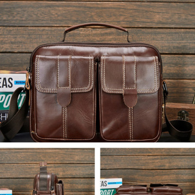 Túi đeo chéo nam DA BÒ THẬT – BEE GEE DCN9342