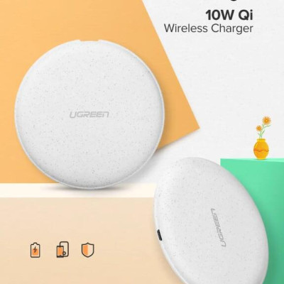 Ugreen UG60112CD186TK 10W Màu Trắng Đế sạc không dây - HÀNG CHÍNH HÃNG