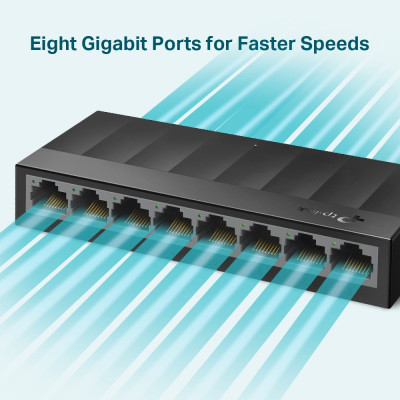 Switch Để Bàn 8 Cổng TP-Link LS1008G tốc độ10/100/1000Mbps - Hàng Chính Hãng 