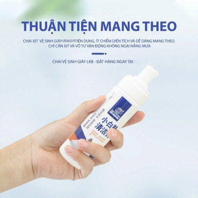 Chai xịt tạo bọt tuyết vệ sinh giày cao cấp, chai tẩy rửa giày không dùng nước 1 CHAI 200ml