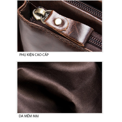 Túi đeo chéo nam DA BÒ THẬT phong cách mới  - BEE GEE DCN9221