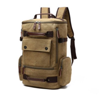 Balo du lịch nam vải canvas cao cấp Dành Cho Đi Học, Dã Ngoại, Đi Phượt, Đựng Laptop (14-17")
