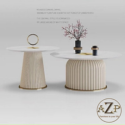 Bàn Sofa Mặt Đá Nhóm Cao Cấp Dòng Đương Đại AZP Xu Hướng Mới Nhất 