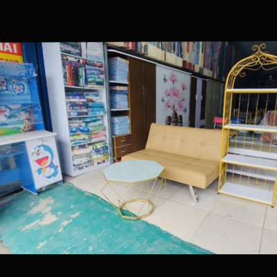 Combo sofa bàn kệ Prince, Sofa giường 1m2, bàn kim cương và kệ đa năng 4 Tầng Juno sofa
