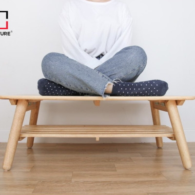 BÀN TRÀ / SOFA CHÂN GẬP TIỆN LỢI 90 - TABLE A 90 NATURAL