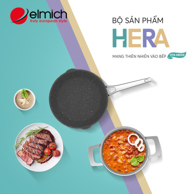Chảo chống dính Inox 304 liền khối Elmich Hera EL-8107 size 26cm
