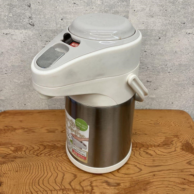 Bình giữ nhiệt để bàn dạng bấm rót Pearl Kinzoku Eco Air Pot 2.5L - Hàng nội địa Nhật Bản