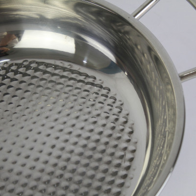 Nồi lẩu xào caro 3 đáy inox 430 Fivestar bếp từ nắp kính ( 24 cm ) , tặng 1 vá canh