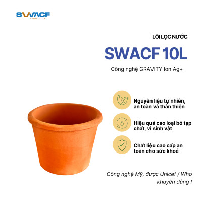 Compo 2 lõi lọc nước uống trực tiếp SWACF 10L | CWF, tốc độ lọc 2 - 4 lít/giờ, giữ khoáng thiết yếu 