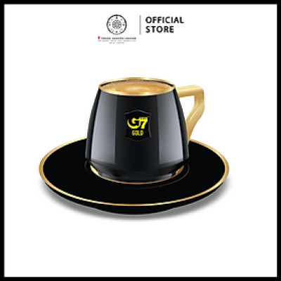 Ly sứ G7 Gold (ly và dĩa) - Trung Nguyên Legend