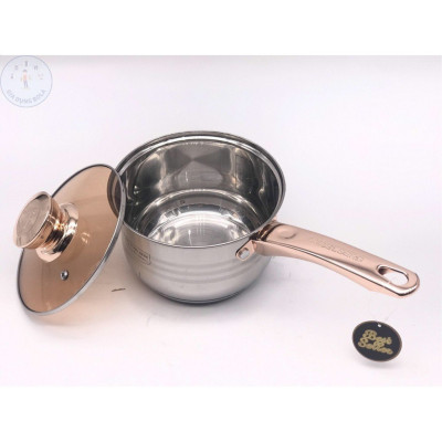 Bộ Nồi Đức 6 món 12 Chi Tiết Cao Cấp 5 Đáy Siêu Dày Bền Cho Gia Đình Nội Trợ Dùng Cho Mọi Loại Bếp Điện, Bếp Từ, Bếp Ga