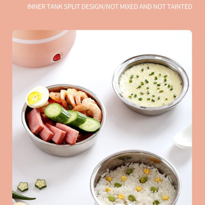 Hộp Cơm Điện Cặp Lồng Điện Hâm Cơm Tự Động 3 Tầng PS-103 - Màu Ngẫu Nhiên - Hàng Chính Hãng