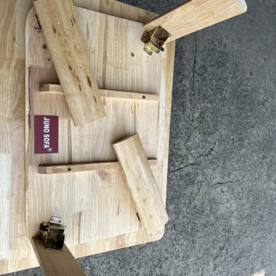 Bàn trà chân bánh mì gấp gọn Juno Sofa  600 x 400 x 330 mm