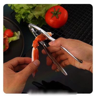 Dụng cụ kẹp ,  tách hải sản cua ghẹ , tách vỏ các loại hạt bằng inox không gỉ , phụ kiện nhà bếp đa năng 
