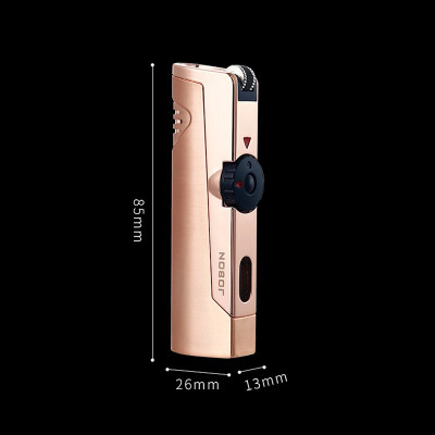 Vỏ Hột Quẹt Bật Lửa Gas Jobon ZB-322 Khò 2 Tia Nhìn Rõ Lượng Gas, Có Đục - Nhiều Màu