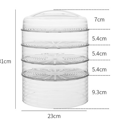 LỒNG BÀN BẢO QUẢN THỰC PHẨM 4 TẦNG CHỊU NHIỆT - FOOD COVER