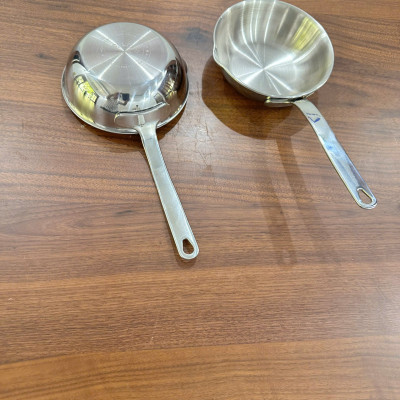 Chảo SEKA 12cm chảo mini chất liệu inox 304 đúc nguyên khối đáy liền 3 lớp nấu cho bé