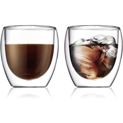 Bộ 2 cốc thủy tinh 2 lớp Bodum Pavina dung tích 250ml 4558-10