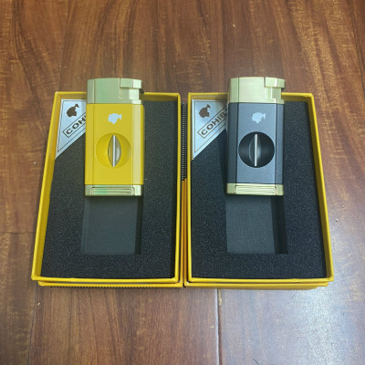 Vỏ Hột Quẹt Bật Lửa Gas COB-198 Khò 1 Tia Tích Hợp Cắt V Tiện Lợi - Nhiều Màu (KHÔNG CHỨA GAS/XĂNG)