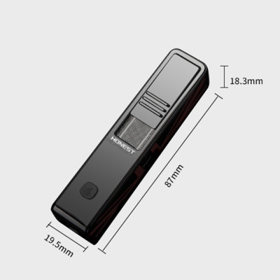 Vỏ Hột Quẹt Bật Lửa Sạc Điện Kiêm Đèn Pin Honest BCZ473 đẹp độc lạ - dùng gas cao cấp ( giao màu ngẫu nhiên )